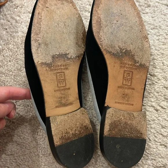 Stubbs & Wooten Slide on Velvet Mules Flats Loafer - Picture 4 of 7